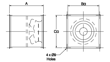 Dimension Drawing for Multiflow Ex Series MMD566/3Ex