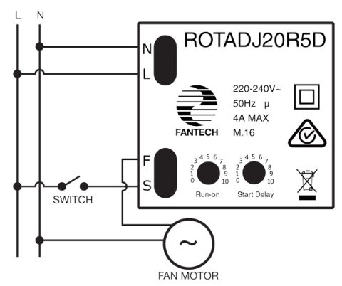 Wiring diagram for ROTADJ20R5D
